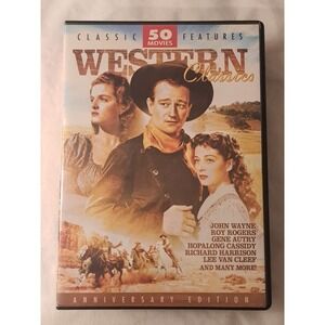 Western Classics Classic 50 Movie Collection 12-Disc DVD John Wayne Roy Rogers